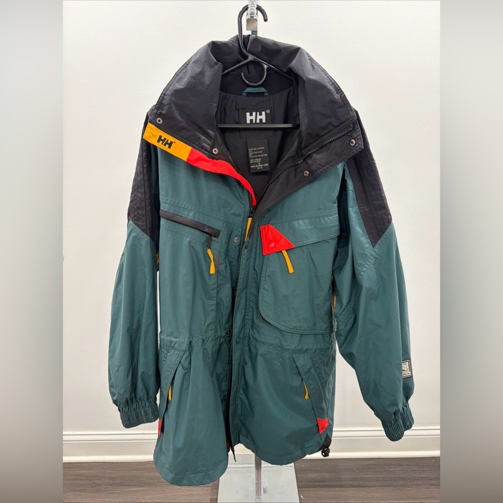 Helly Hansen Ski Jacket Hooded Helly Tech Waterproof Breathable Vented Medium